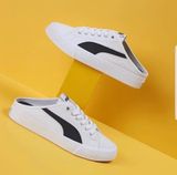  0166 - HÀNG CHÍNH HÃNG - GIÀY PUMA MULE *ĐẠP GÓT* - *TRẮNG* - 2021** - Code: 371318-02 