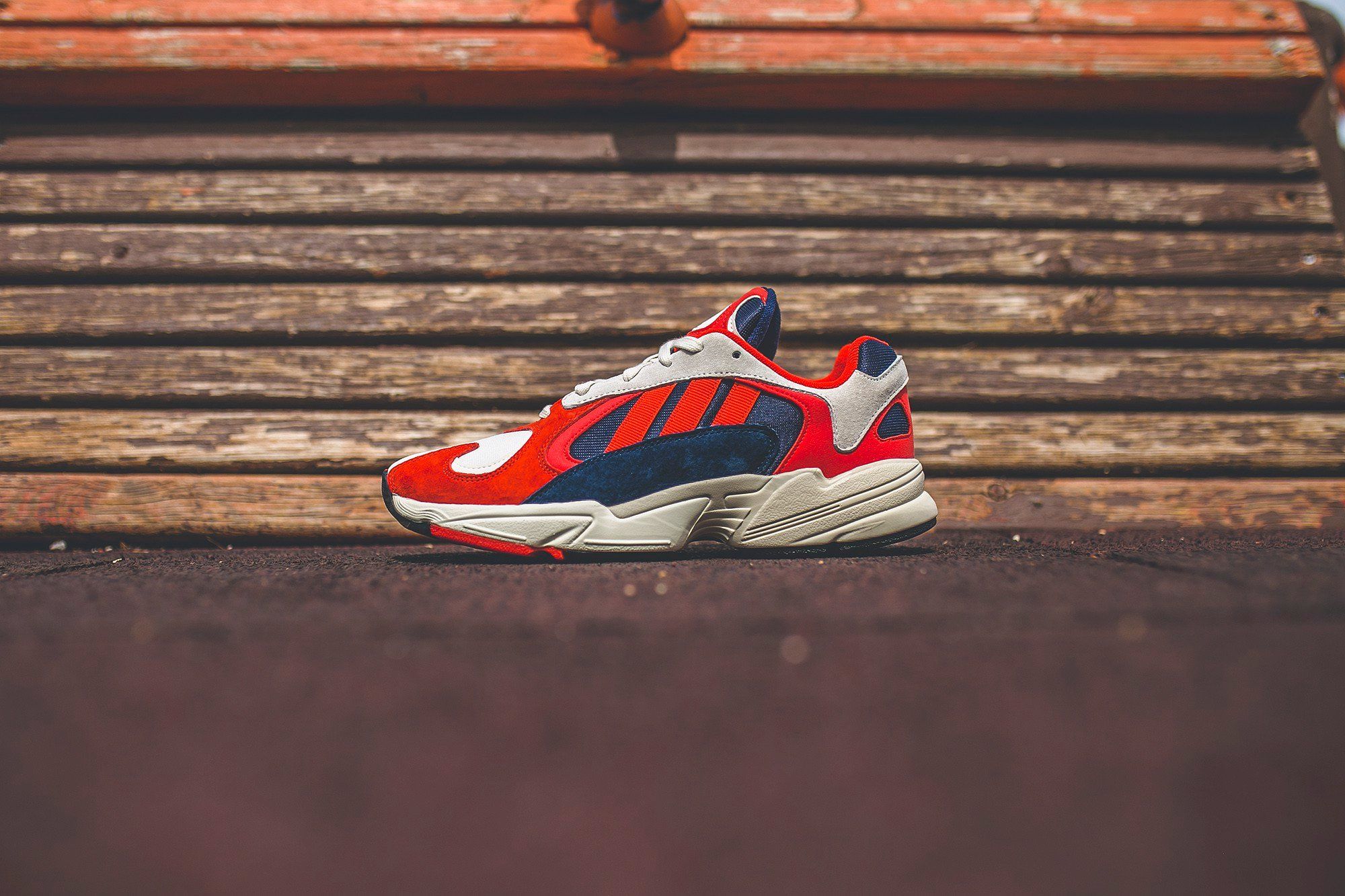  0094 - HÀNG CHÍNH HÃNG - GIÀY ADIDAS  YUNG 1 RED OG  - *RED/NAVY/WHITE* - 2021** - Code: B37615 