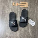  0423 - HÀNG CHÍNH HÃNG - DÉP PUMA COOL CAT - ĐEN BẠC - *BLACK SILVER* - Code: 381704 01 