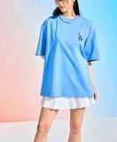  1302 - HÀNG CHÍNH HÃNG - ÁO THUN MLB - MONOGRAM BIG LOGO LA DODGER - XANH BLUE - CODE: 3ATSM0233-07CBL 
