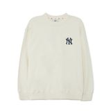  1658 - HÀNG CHÍNH HÃNG - ÁO SWEATER MLB MONOGRAM BIG LUX NY YANKEES - TRẮNG - CODE: 3AMTM0234-50CRD 