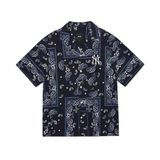  1390 - HÀNG CHÍNH HÃNG - Áo Sơ Mi MLB - PAISLEY - *TAY NGẮN* - CODE: 3AWSP0123-50NYD 