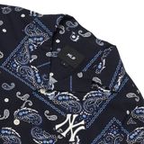  1390 - HÀNG CHÍNH HÃNG - Áo Sơ Mi MLB - PAISLEY - *TAY NGẮN* - CODE: 3AWSP0123-50NYD 