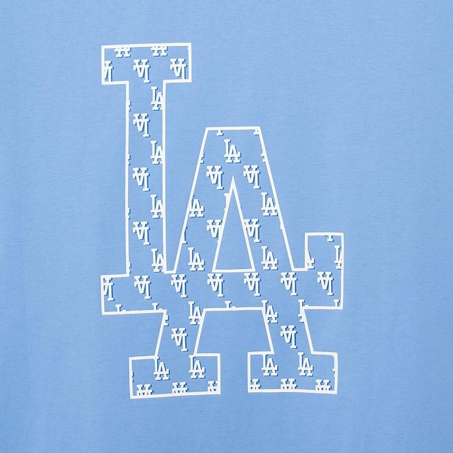  1302 - HÀNG CHÍNH HÃNG - ÁO THUN MLB - MONOGRAM BIG LOGO LA DODGER - XANH BLUE - CODE: 3ATSM0233-07CBL 