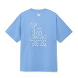  1302 - HÀNG CHÍNH HÃNG - ÁO THUN MLB - MONOGRAM BIG LOGO LA DODGER - XANH BLUE - CODE: 3ATSM0233-07CBL 