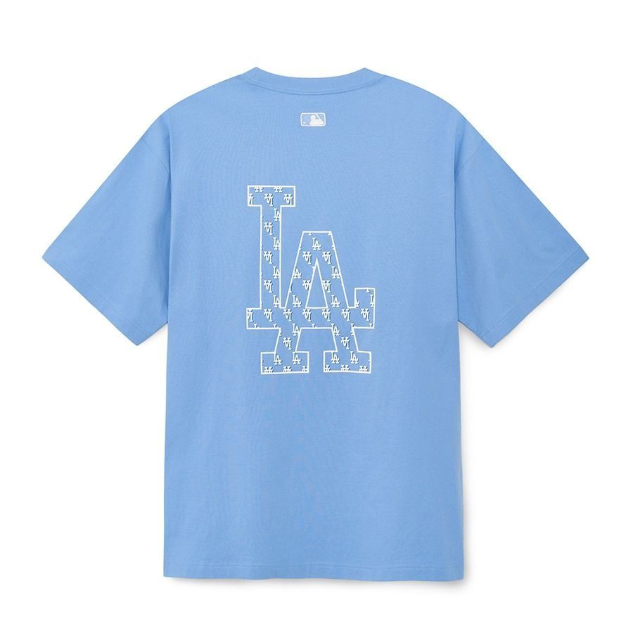  1302 - HÀNG CHÍNH HÃNG - ÁO THUN MLB - MONOGRAM BIG LOGO LA DODGER - XANH BLUE - CODE: 3ATSM0233-07CBL 