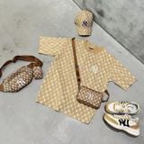  0868 - HÀNG CHÍNH HÃNG - ÁO THUN MLB Monogram - VÀNG 