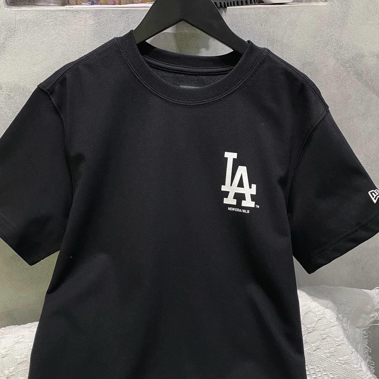  0974 - HÀNG CHÍNH HÃNG - ÁO THUN NEW ERA - ÁO 2 LOGO LA LỚN [ĐEN] - CODE: 13366622 