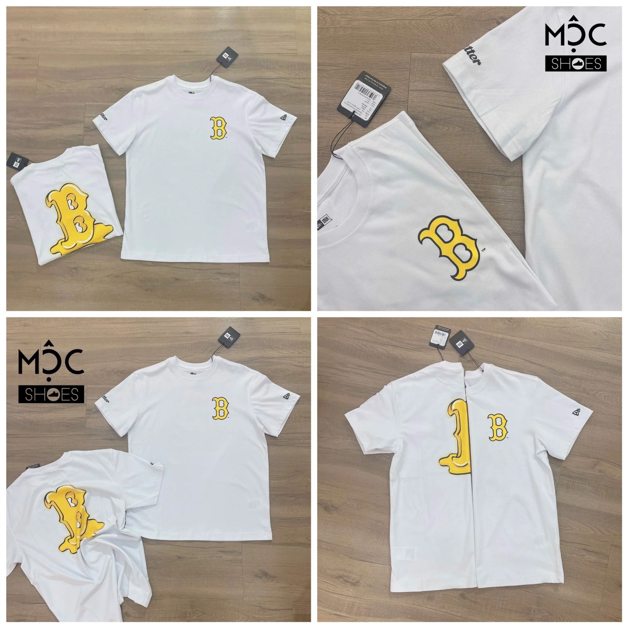  0972 - HÀNG CHÍNH HÃNG - ÁO THUN NEW ERA X BTS -  B VÀNG [TRẮNG] - CODE: 13277225 