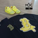  0629 - HÀNG CHÍNH HÃNG - ÁO THUN NEW ERA x BTS - LOGO B VÀNG - MÀU ĐEN - *BLACK* - Code: 13277226 