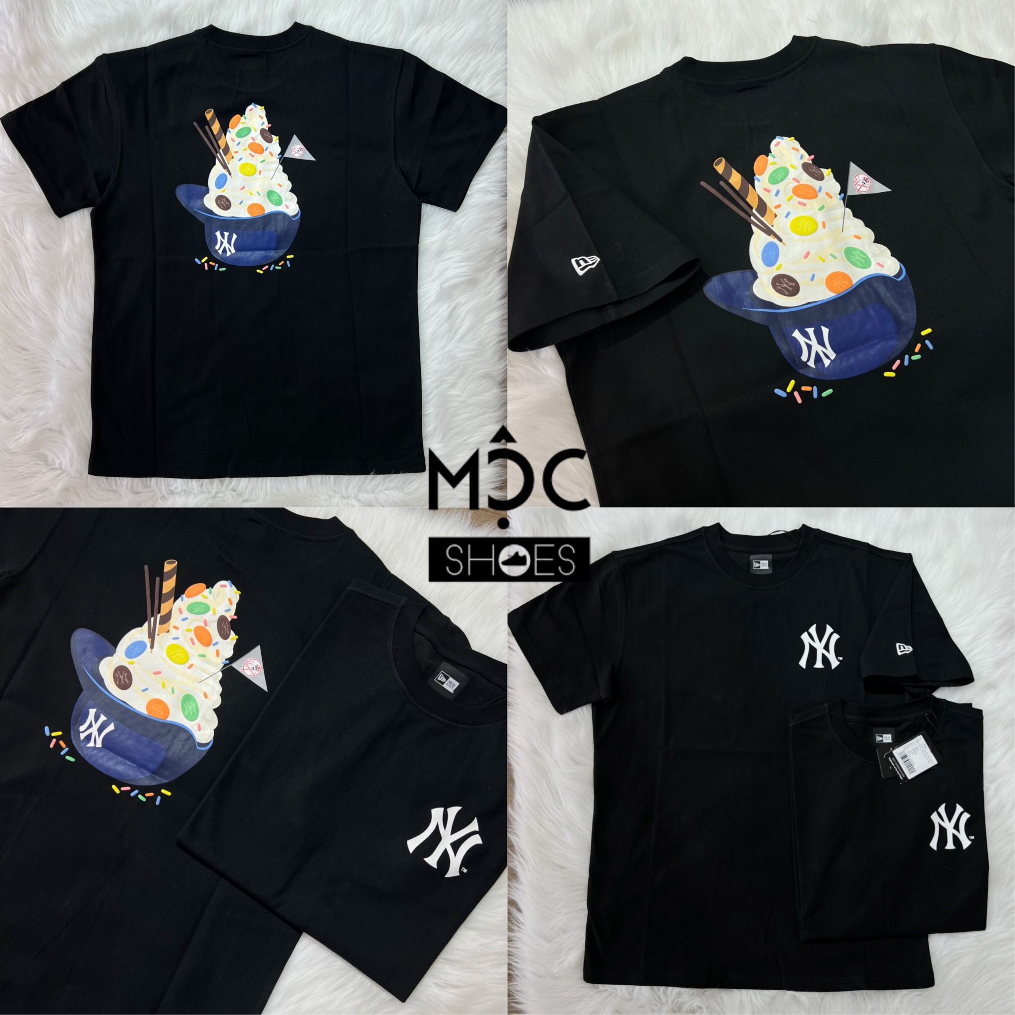  0856 - HÀNG CHÍNH HÃNG - ÁO THUN NEW ERA - HÌNH LY KEM ĐEN -*BLACK* - CODE: 13086607 