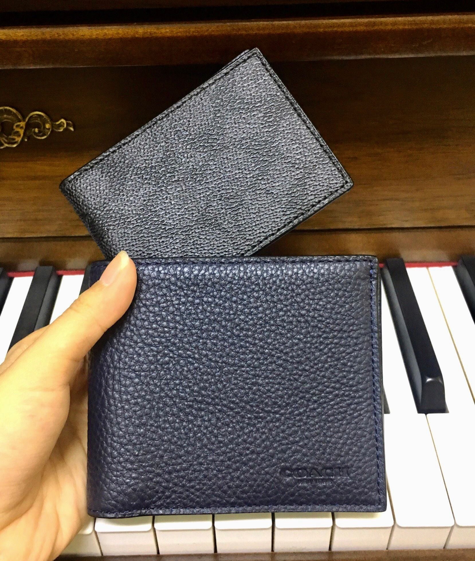  03966 - HÀNG CHÍNH HÃNG - VÍ COACH Nam NGẮN 850K - 3 in 1 