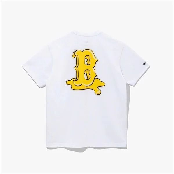  0972 - HÀNG CHÍNH HÃNG - ÁO THUN NEW ERA X BTS -  B VÀNG [TRẮNG] - CODE: 13277225 