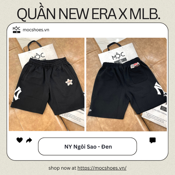  2397 - HÀNG CHÍNH HÃNG - QUẦN NEW ERA X MLB - NY NGÔI SAO - ĐEN - CODE: 13578907 
