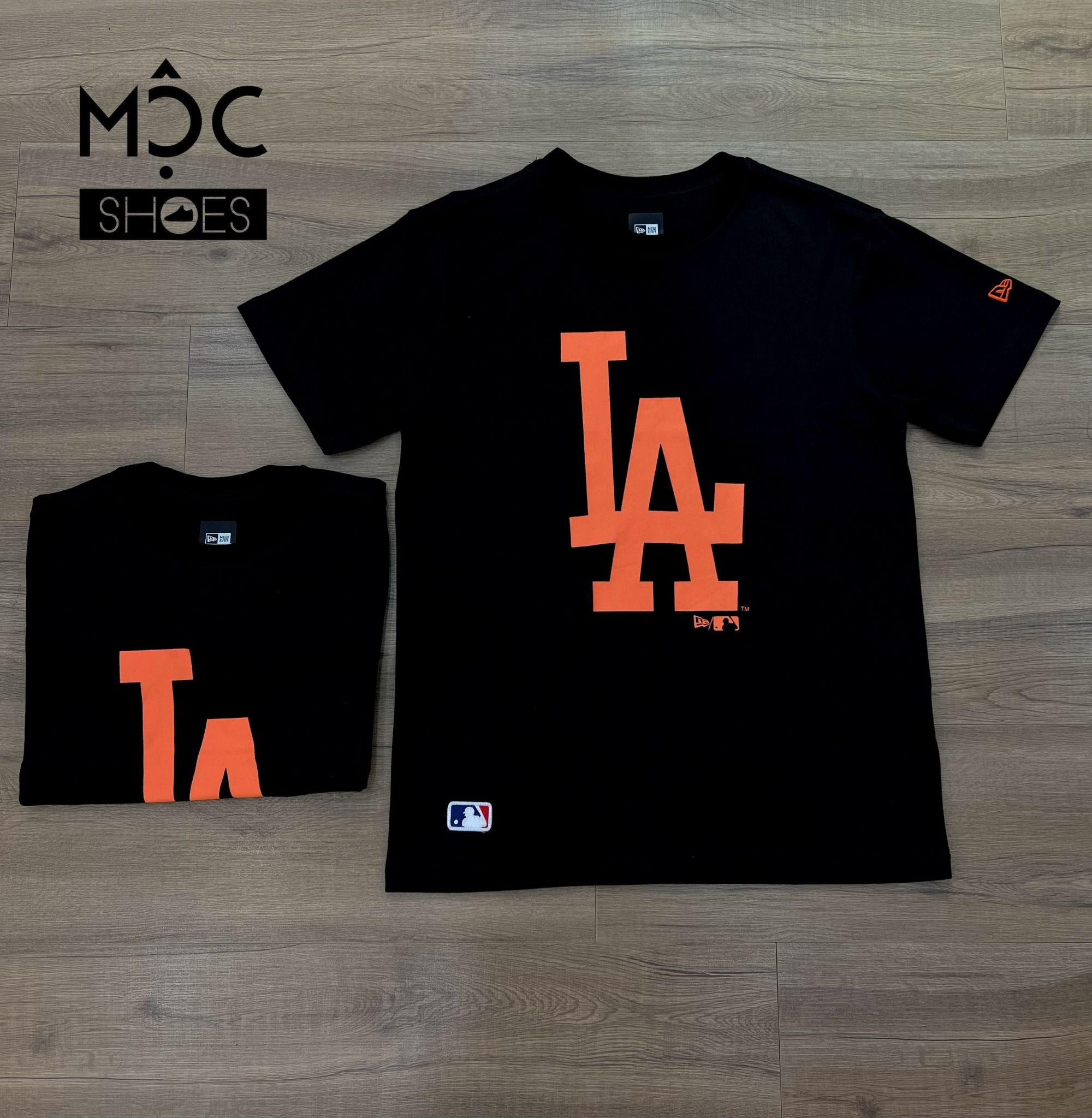  0622 - HÀNG CHÍNH HÃNG - ÁO THUN NEW ERA - LOGO LA CAM MÀU ĐEN - *BLACK* - Code: A11877-263 