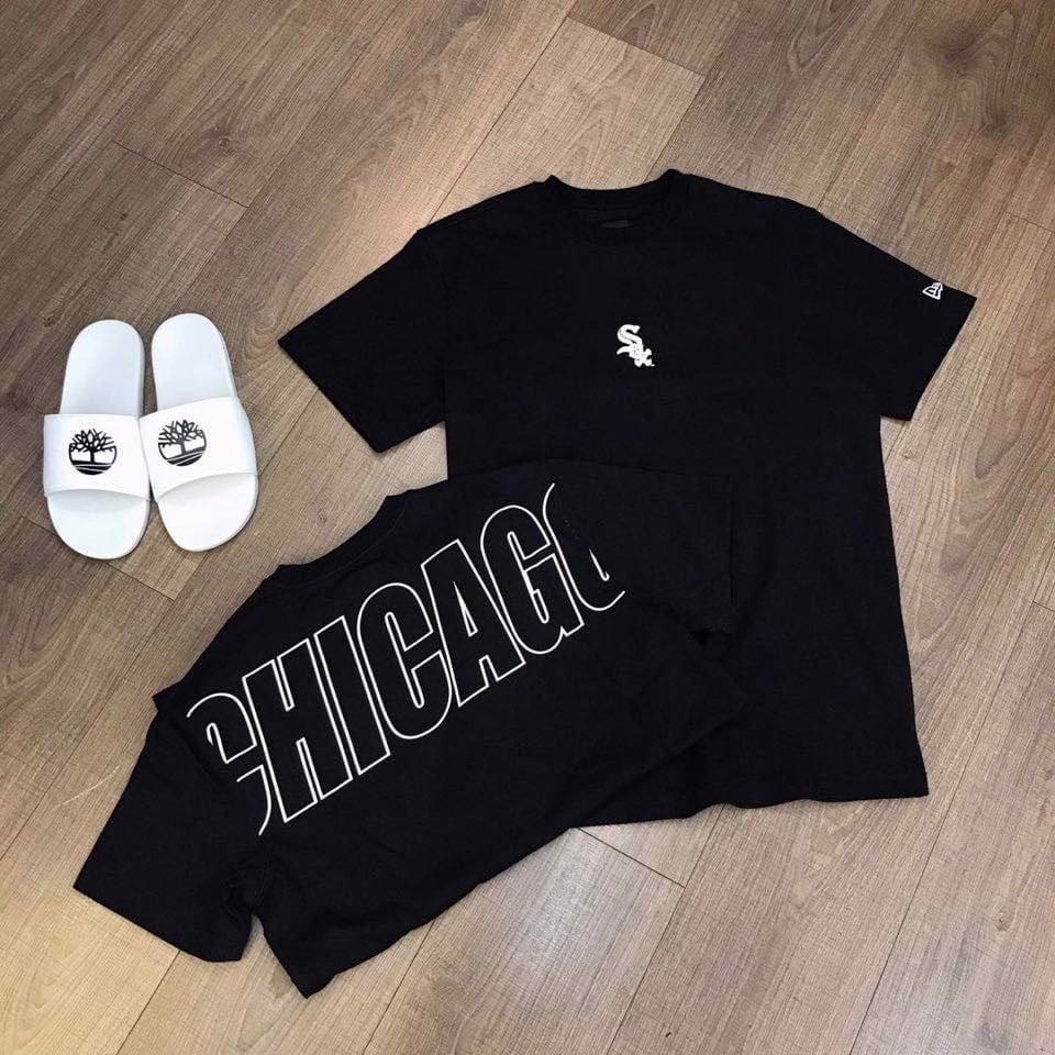  0977 - HÀNG CHÍNH HÃNG - ÁO THUN NEW ERA - CHICAGO [ĐEN] - CODE: 12354542 