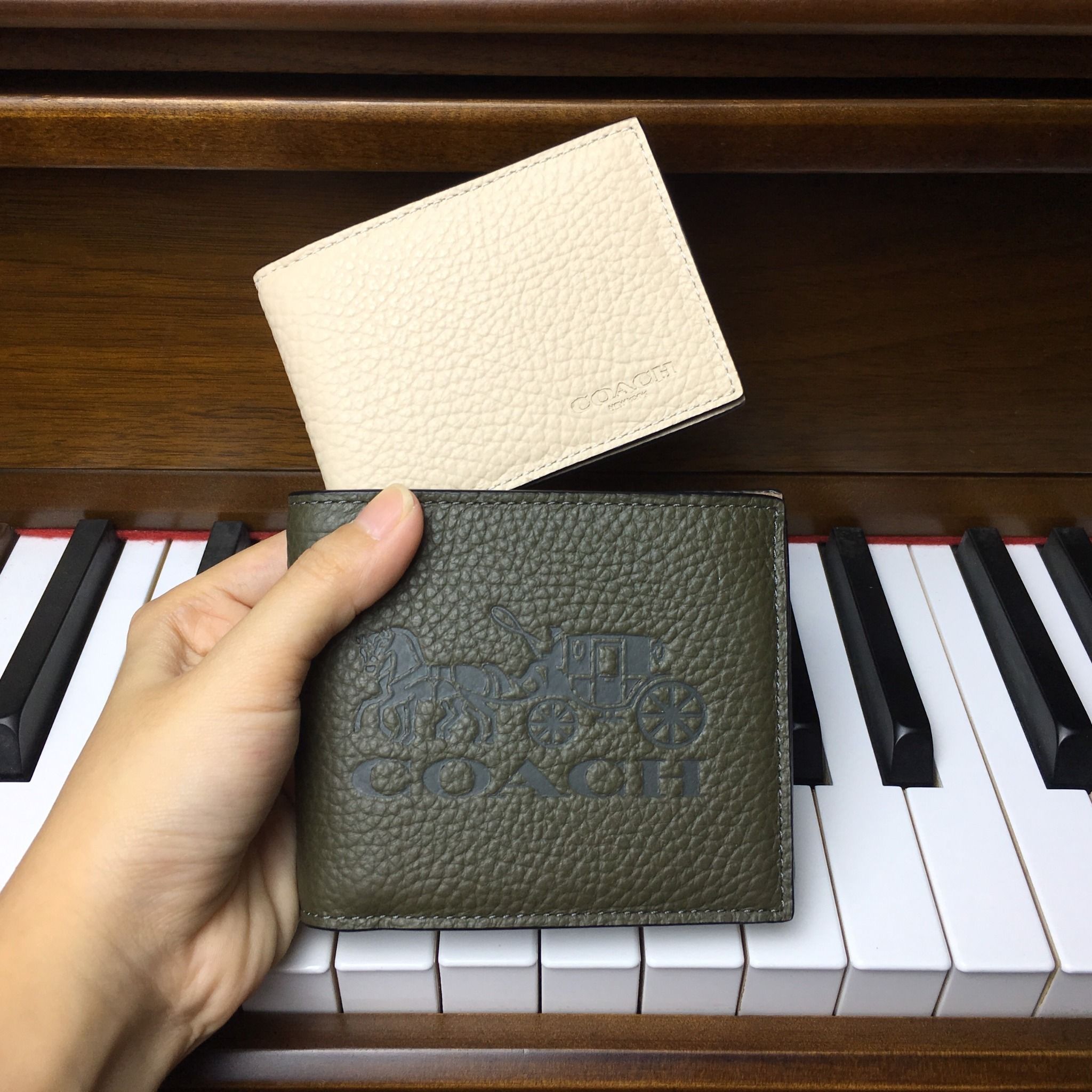  03966 - HÀNG CHÍNH HÃNG - VÍ COACH Nam NGẮN 850K - 3 in 1 