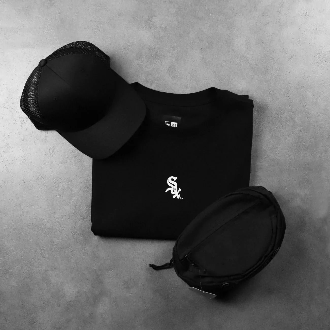  0977 - HÀNG CHÍNH HÃNG - ÁO THUN NEW ERA - CHICAGO [ĐEN] - CODE: 12354542 