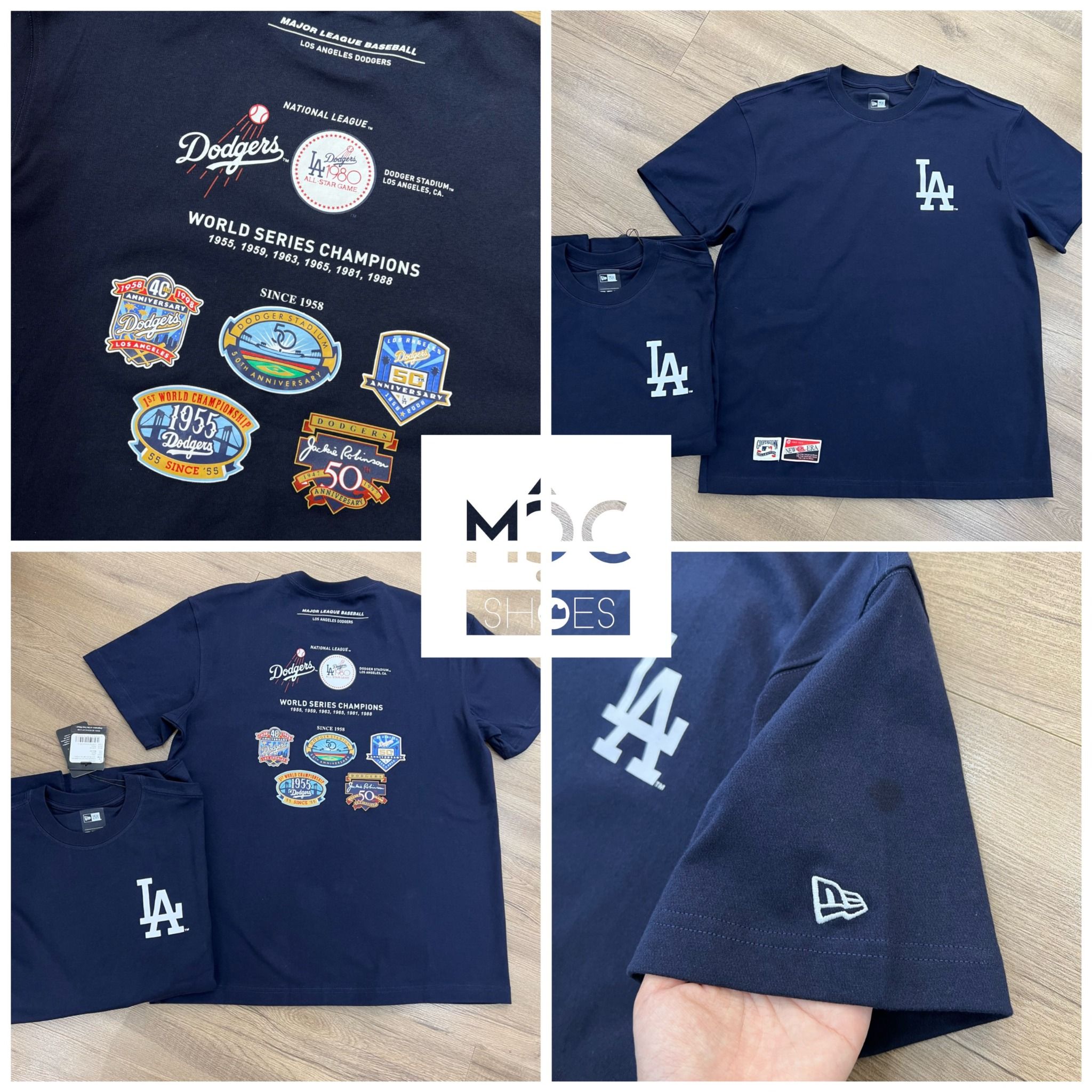  0665 - HÀNG CHÍNH HÃNG - ÁO THUN NEW ERA - COOPERLIST LA XANH - *NAVY* - Code: 12715357 