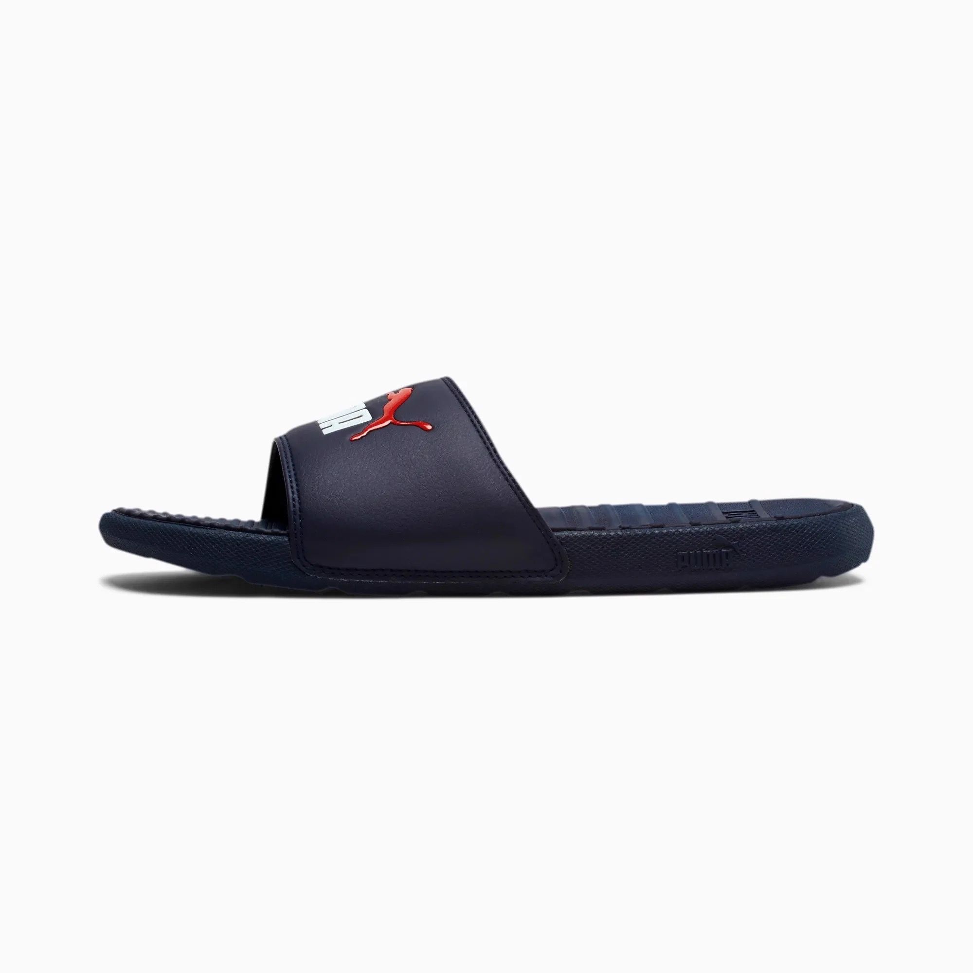  0424 - HÀNG CHÍNH HÃNG - DÉP PUMA COOL CAT - XANH TRẮNG - *NAVY WHITE* - Code: 371023 11 