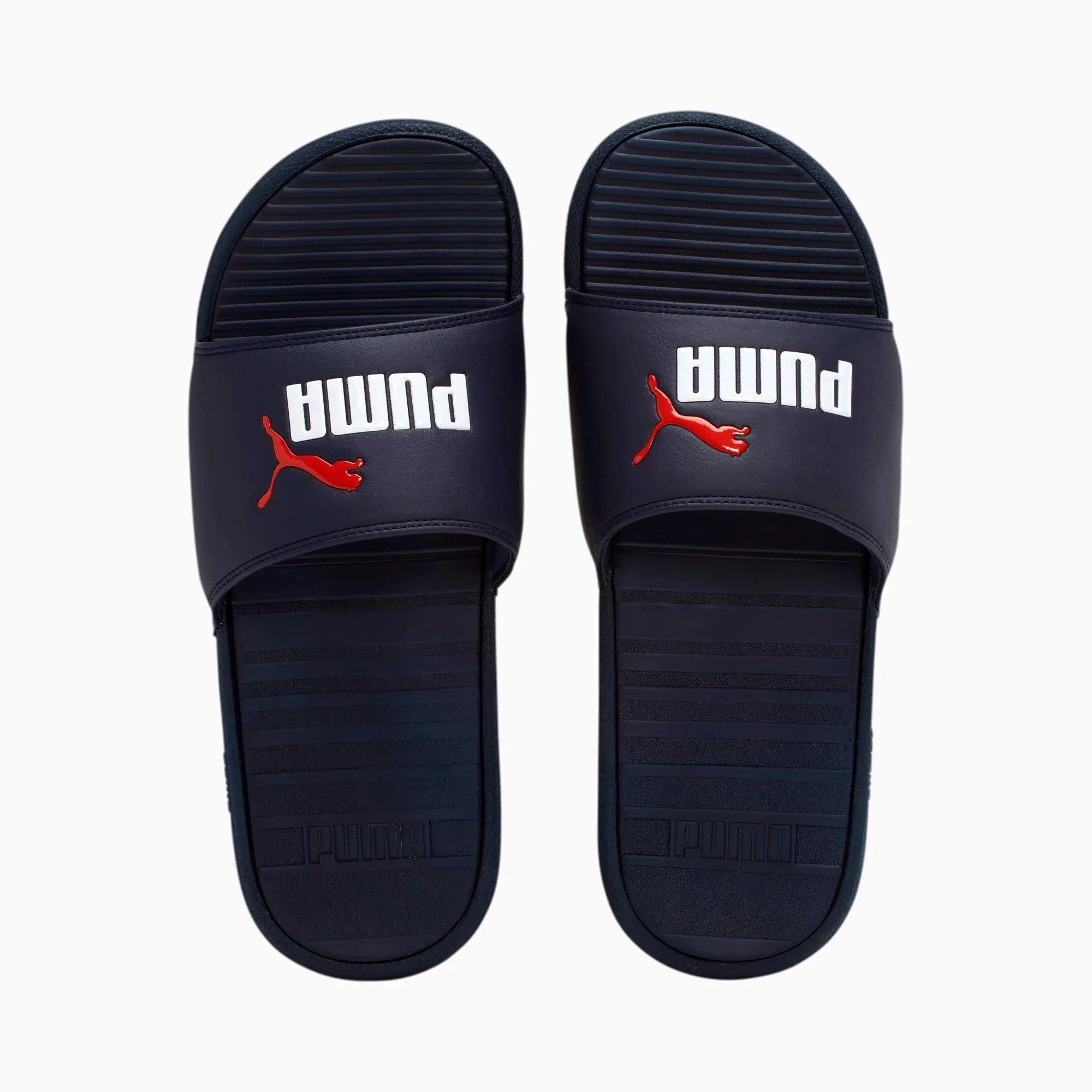  0424 - HÀNG CHÍNH HÃNG - DÉP PUMA COOL CAT - XANH TRẮNG - *NAVY WHITE* - Code: 371023 11 