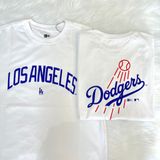  0854 - HÀNG CHÍNH HÃNG - ÁO THUN NEW ERA - LOGO LOS ANGELES TRẮNG - *WHITE* - Code: 13061699 