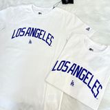  0854 - HÀNG CHÍNH HÃNG - ÁO THUN NEW ERA - LOGO LOS ANGELES TRẮNG - *WHITE* - Code: 13061699 