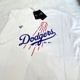  0854 - HÀNG CHÍNH HÃNG - ÁO THUN NEW ERA - LOGO LOS ANGELES TRẮNG - *WHITE* - Code: 13061699 