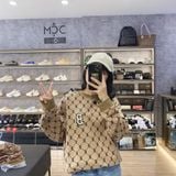  0456 - HÀNG CHÍNH HÃNG - ÁO Sweater MLB Monogram Diamond All Over Fit SweatShirt --- Màu BLACK --- *Authentic* 
