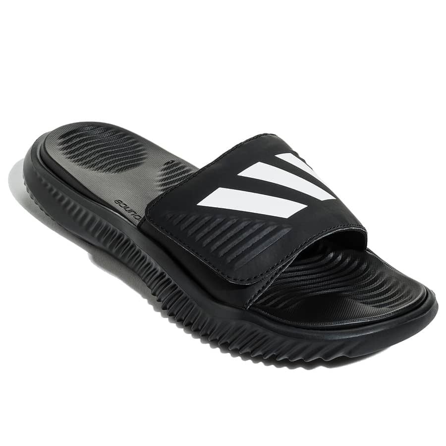  0452 - HÀNG CHÍNH HÃNG - DÉP ADIDAS ALPHABOUCE SLIDE - Đen SỌC TRẮNG - *SỌC TRẮNG* - Code: FZ0387 
