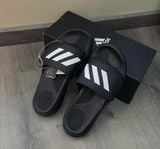  0452 - HÀNG CHÍNH HÃNG - DÉP ADIDAS ALPHABOUCE SLIDE - Đen SỌC TRẮNG - *SỌC TRẮNG* - Code: FZ0387 