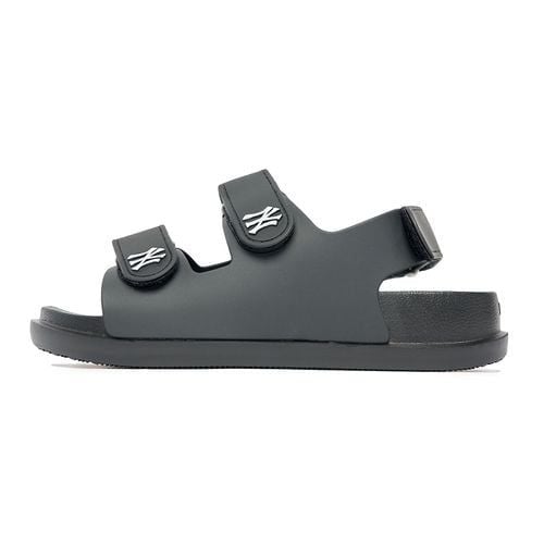  1035 - HÀNG CHÍNH HÃNG -  GIÀY SANDAL MLB -  NY ĐEN TRƠN - QUAI NHỰA - CODE : 3ASDCBS33-50BKS 