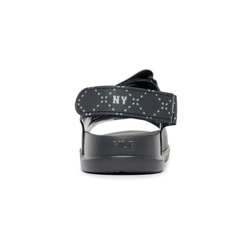  1036 - HÀNG CHÍNH HÃNG -  GIÀY SANDAL MLB -  DIA NY ĐEN - QUAI NHỰA - CODE : 3ASDCSD33-50BKS 