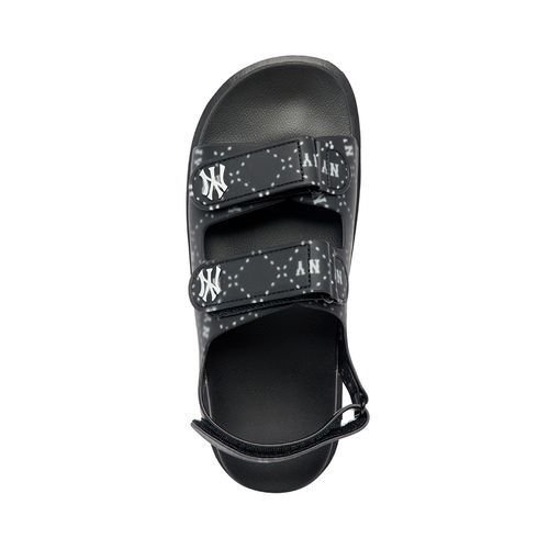  1036 - HÀNG CHÍNH HÃNG -  GIÀY SANDAL MLB -  DIA NY ĐEN - QUAI NHỰA - CODE : 3ASDCSD33-50BKS 