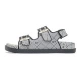  1050 - HÀNG CHÍNH HÃNG -  GIÀY SANDAL MLB - MONO DIA - XÁM ĐEN - CODE: 3ASDCSJ33 