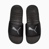  0423 - HÀNG CHÍNH HÃNG - DÉP PUMA COOL CAT - ĐEN BẠC - *BLACK SILVER* - Code: 381704 01 