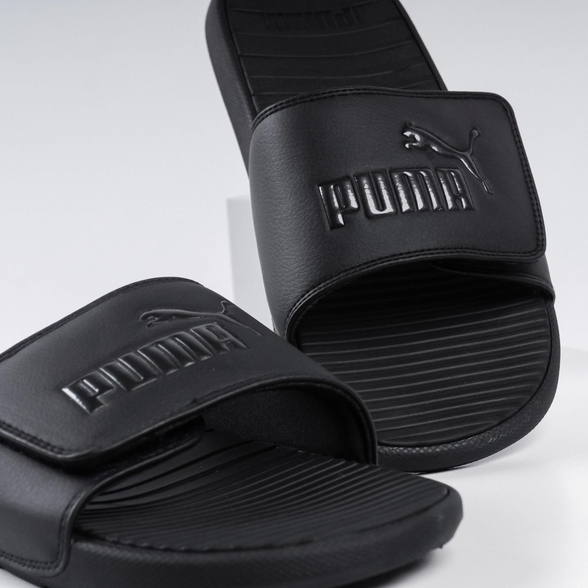  0422 - HÀNG CHÍNH HÃNG - DÉP PUMA COOL CAT - ĐEN FULL - *ALL BLACK* - Code: 371044 03 