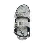  1050 - HÀNG CHÍNH HÃNG -  GIÀY SANDAL MLB - MONO DIA - XÁM ĐEN - CODE: 3ASDCSJ33 