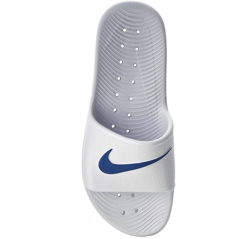  0052 - HÀNG CHÍNH HÃNG - DÉP NIKE KAWA SHOWER - *WHITE/BLUE LOGO* - 2023** - Code: 832528 