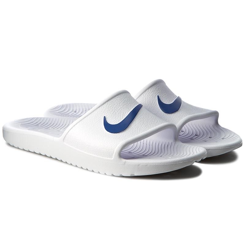  0052 - HÀNG CHÍNH HÃNG - DÉP NIKE KAWA SHOWER - *WHITE/BLUE LOGO* - 2023** - Code: 832528 