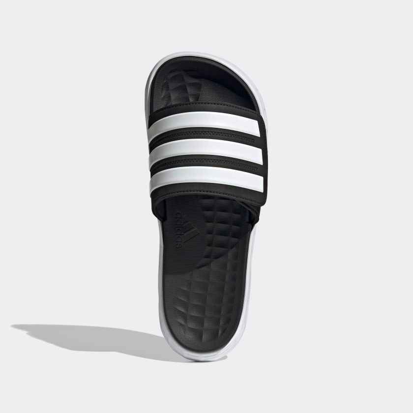  0195 - HÀNG CHÍNH HÃNG - DÉP ADIDAS DURAMO SL SLIDE - ĐEN SỌC TRẮNG - *BLACK/WHITE* - 2021** - Code: FY8786 