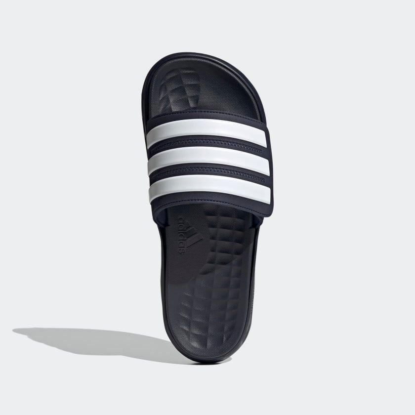  0196 - HÀNG CHÍNH HÃNG - DÉP ADIDAS DURAMO SL SLIDE - XANH SỌC TRẮNG - *NAVY/WHITE* - 2021** - Code: FY6034 