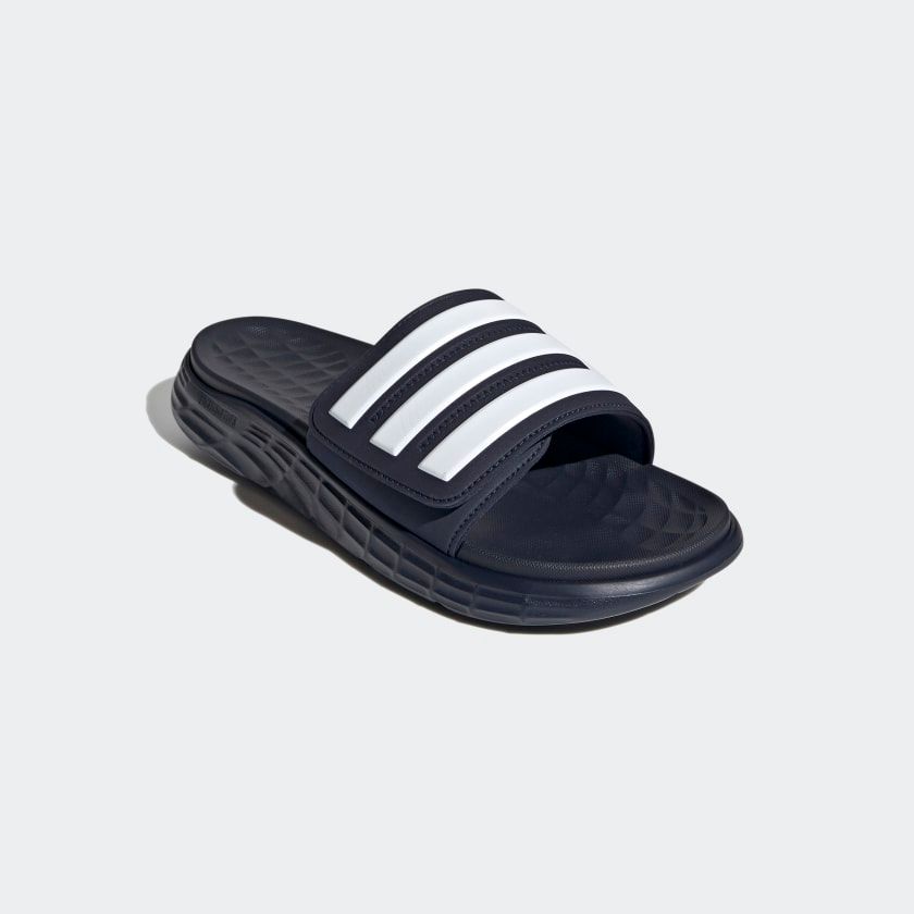  0196 - HÀNG CHÍNH HÃNG - DÉP ADIDAS DURAMO SL SLIDE - XANH SỌC TRẮNG - *NAVY/WHITE* - 2021** - Code: FY6034 