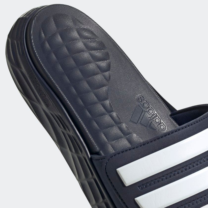  0196 - HÀNG CHÍNH HÃNG - DÉP ADIDAS DURAMO SL SLIDE - XANH SỌC TRẮNG - *NAVY/WHITE* - 2021** - Code: FY6034 