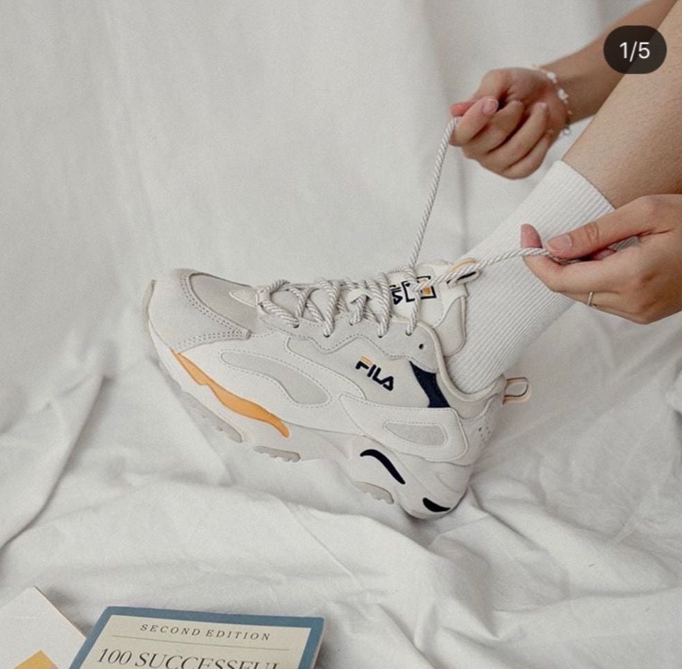  0201 - HÀNG CHÍNH HÃNG - GIÀY FILA RAY TRACER BTS VÀNG - *YELLOW* - 2021** - Code: 1RM01153 