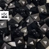  0409 - HÀNG CHÍNH HÃNG - VỚ ADIDAS - CỔ THẤP -  *BLACK/WHITE* 