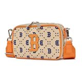  1238 - HÀNG CHÍNH HÃNG - Túi Đeo Chéo MLB Dia Monogram Jacquard Mini Boston Red Sox - Kem - CODE : 3ACRS013N-43SAL 