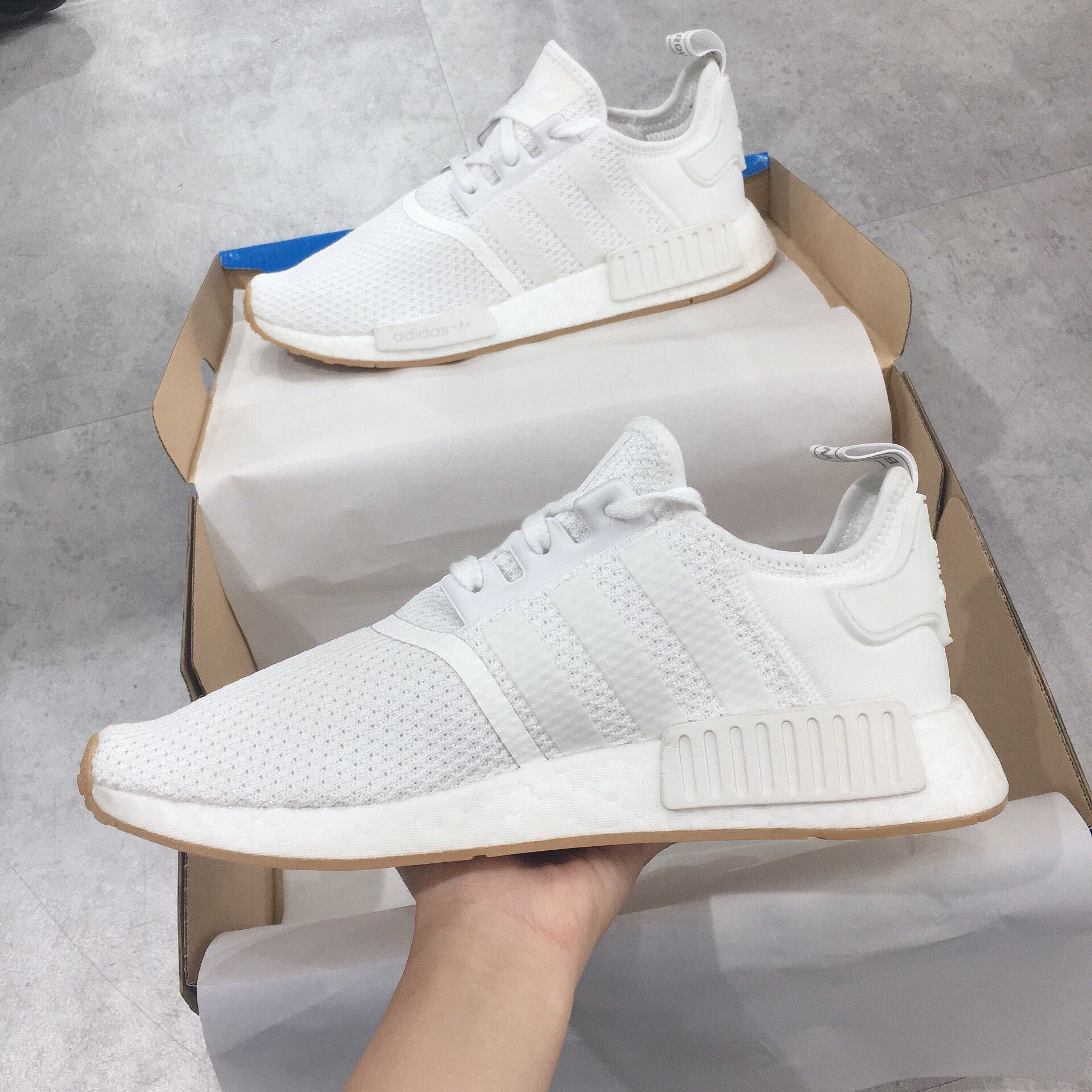  0119 - HÀNG CHÍNH HÃNG - GIÀY ADIDAS NMD R1  - *WHITE GUM* - 2021** - Code: D96635 