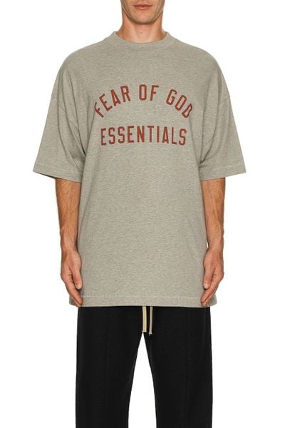  2658 - HÀNG CHÍNH HÃNG - ÁO THUN TEE ESSENTIAL FOG - JERSEY CREWNECK - DARK HEATHER - CODE: 125BT244191F 