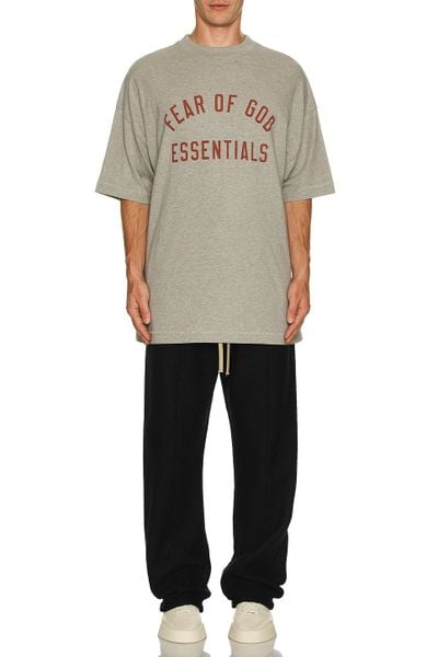 2658 - HÀNG CHÍNH HÃNG - ÁO THUN TEE ESSENTIAL FOG - JERSEY CREWNECK - DARK HEATHER - CODE: 125BT244191F 